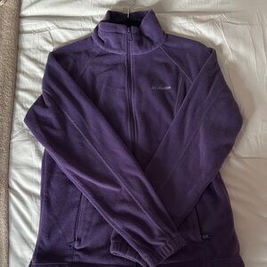 Columbia Purple Zip-Up Fleece Jacket